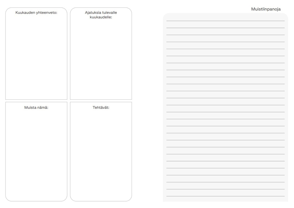 Vuosikalenterikirja 2027 Marimekko A5 Unikko