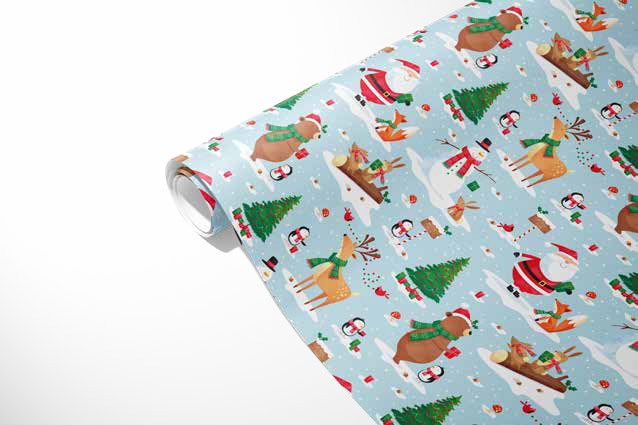 Joulupaperi lasten KY 70 x 200 cm 25 rll