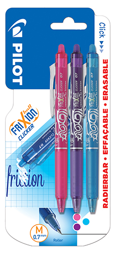 Kuulakynä Pilot FriXion Fun värit 3 kpl
