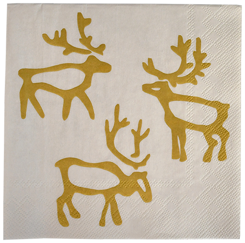 Napkin 25cm Pentik Saaga gold