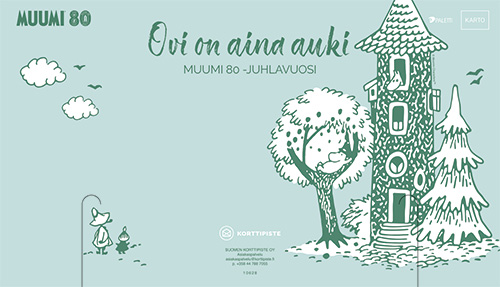 Opaste pöytädisplay Muumi 80v FI