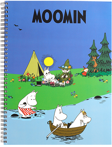 Wire-O notebook A4 Moomins by the water