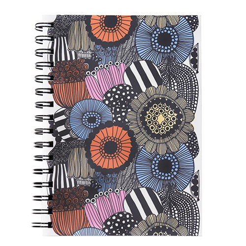 Muistikirja A5 kierre Marimekko Siirtolapuutarha monivärinen