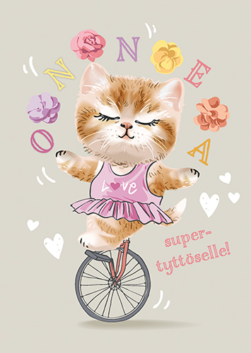 1-os onnittelu tyttö