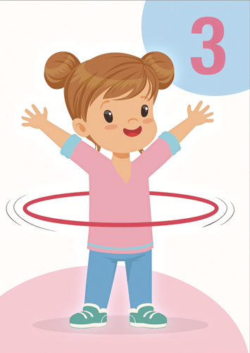 1-os vuosikortti 3v tyttö