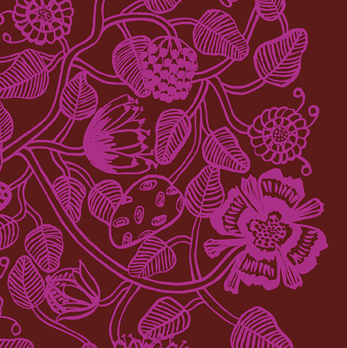 Pakettikortti Marimekko Tiara fuksia