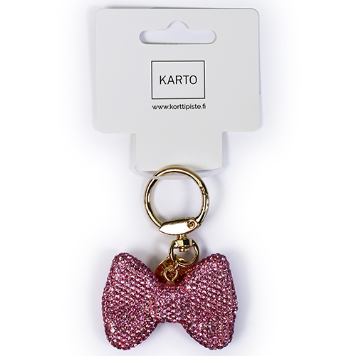 Avaimenperä rusetti pinkki