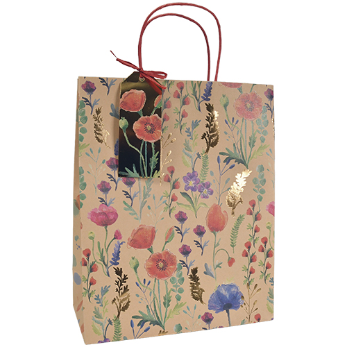 Lahjakassi L/F kraft kukat