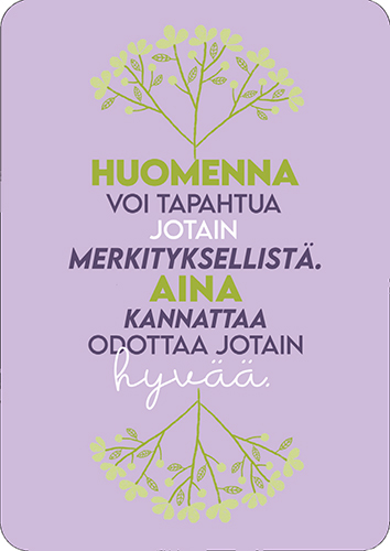 1-os kortti Hidasta elämää