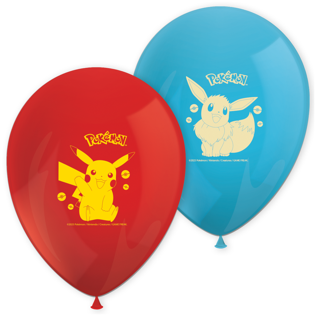 Ilmapallo Pokemon 8 kpl