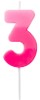 [202417] Number candle 3 pink