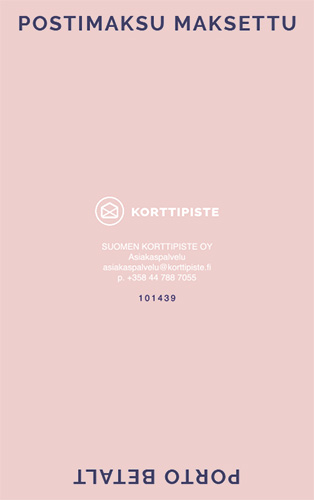 1-lok riviopaste Ystävänpäivä Alla hjärtans dag PMM Porto betalt