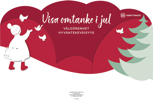 Opaste hyväntekeväisyys puna-vihreä 54 cm FI-SE