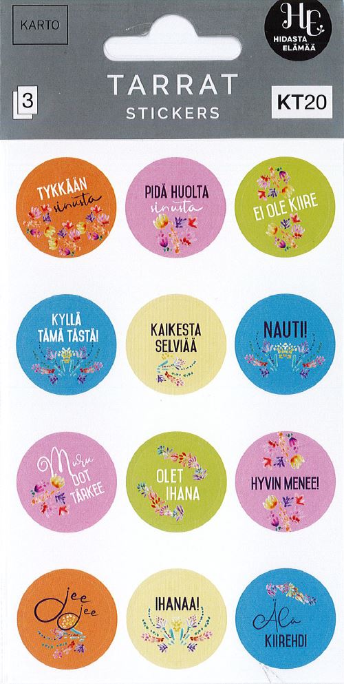 Tarra KT20 tekstit Hidasta elämää