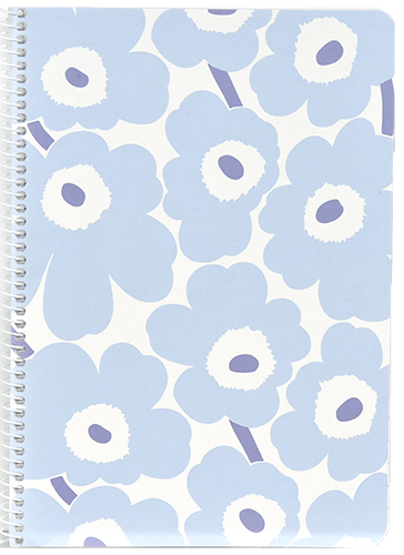 Kierrevihko A5/40L Marimekko Unikko vaaleansininen