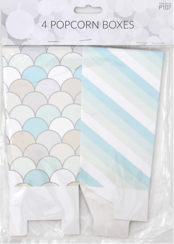 Popcorn boxi vihreä/beige 4kpl