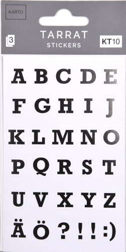 Tarra KT10 kirjaimet