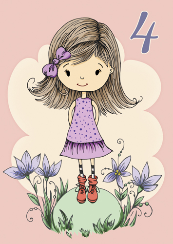 1-os vuosikortti 4v tyttö