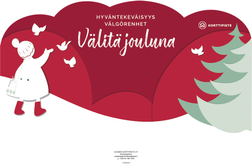 Opaste hyväntekeväisyys puna-vihreä 54 cm FI-SE