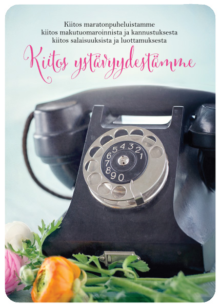 1-os ystävänpäivä Anna-Mari West