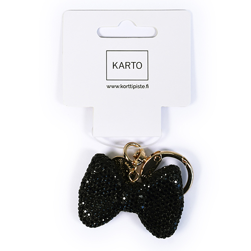 Avaimenperä rusetti musta