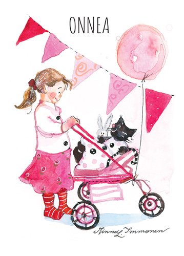 1-os onnittelu tyttö Minna Immonen