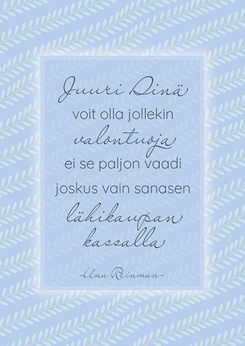 1-os kortti Una Reinman