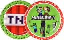 Lautanen 23cm Minecraft 8kpl
