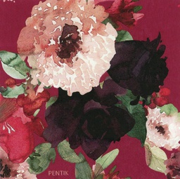 [1SER10105K1] Servetti 25cm Pentik Kranssi punainen