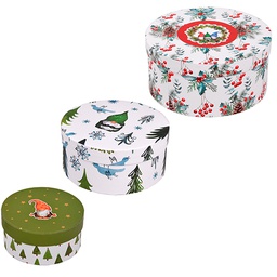 [6686069] Lahjarasiasetti joulu pyöreä tonttu