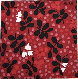 [1SER1011P51] Servetti 33cm Pentik Puolukka punainen