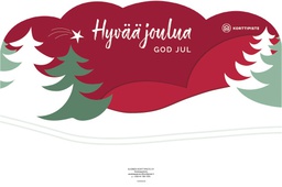 [105550] Opaste Hyvää joulua puna-vihreä 54 cm FI-SE