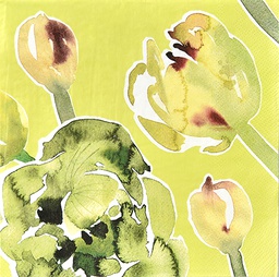 [1SER1012L41] Servetti 25cm Pentik Lilia keltainen